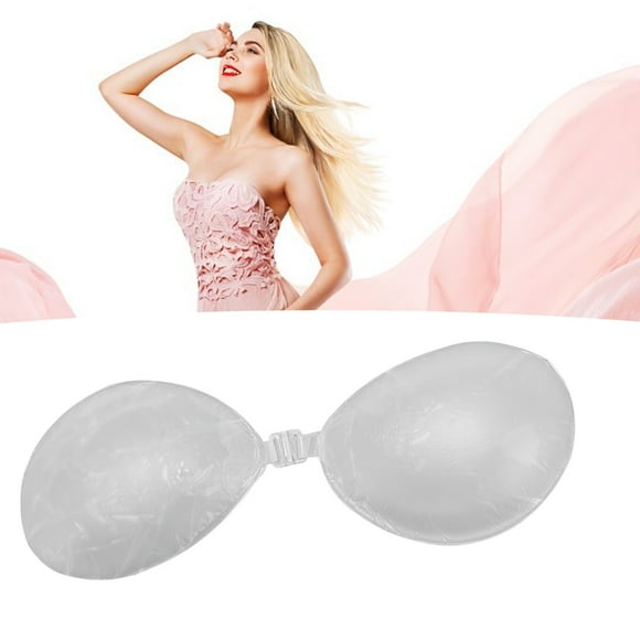 Pads 1 Pair Silicone Bra Inserts Water Proof Thickened Reusable Transparent Bra Pads For Swimwear and Strapless Dresses