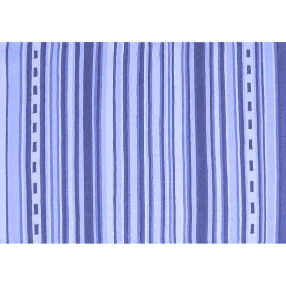 Ahgly Company Indoor Rectangle Southwestern Blue Country Area Rugs, 8' x 12'