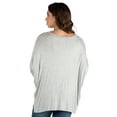 thumbnail image 3 of 24seven Comfort Apparel Oversized Long Sleeve Maternity Dolman Top, 3 of 4