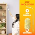 thumbnail image 3 of Swiffer Duster Kit with 3 ft Extendable Handle, Heavy Duty Starter Kit with 12 Refills, 3 of 8