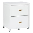 thumbnail image 1 of Linon Armoire à Dossiers Roulante en Bois Blanc, 1 of 16