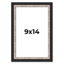 9x14 Frame Silver Real Wood Picture Frame Width 1.25 Inches | Interior Frame Depth 0.75 Inches |