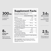 Pulse Natural Pre-Workout Supplement Caffeine-Free naturally sweetened and flavored
