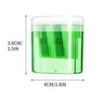thumbnail image 3 of 100Fens 2Pcs Mini Transparent Pencil Sharpener Office Supplies Candy Color Pencil Planer, 3 of 4