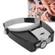 thumbnail image 1 of Lupa de Gafas, Diadema Ajustable de Forma Ergonómica de Montaje en la Cabeza del Cabezal 2 Luz LED para Reparar Para Leer, 1 of 7