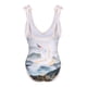 thumbnail image 4 of Gibobby Trajes de Baño Mujer Conjunto de traje de baño adelgazante conservador con cuello en V y falda larga de gasa(Blanco,G), 4 of 4