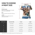 thumbnail image 5 of Naloa Playful Cat Print T-Shirts Short Sleeve V Neck Tees for Women Fashion Tops Trendy Lightweight Soft Casual Summer Outfits Clothes, 5 of 5