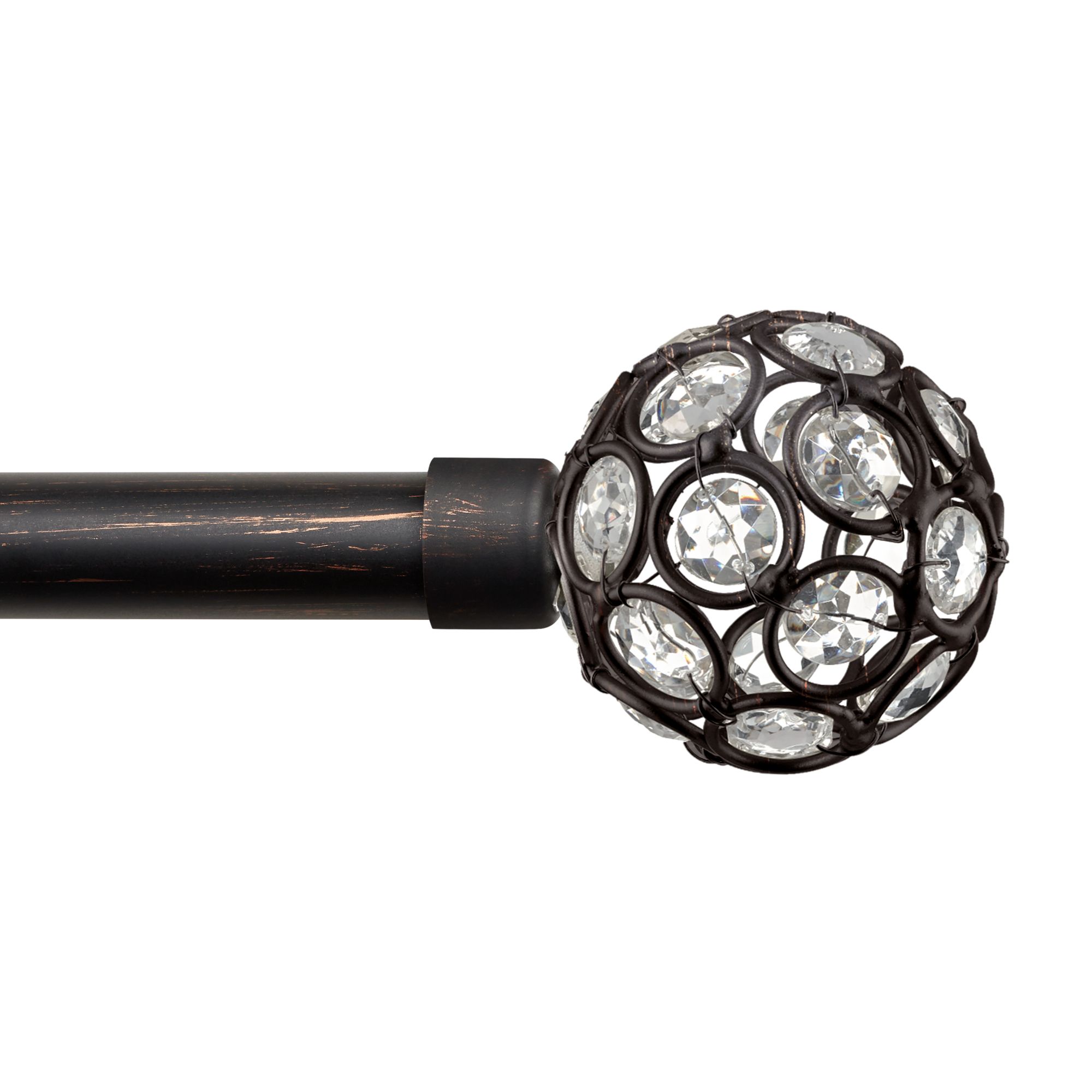 Exclusive Home Contemporary, Modern Matte Ball Adjustable Set, 66 in - 120 in