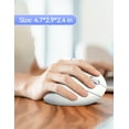 thumbnail image 6 of TECKNET Ergonomic Mouse, 4800 DPI Wireless Vertical Mouse with 5 Adjustable DPI Levels, 6 Buttons, 2.4GHz Optical Carpal Tunnel Mouse for Laptop, Desktop, PC, MacBook - White, 6 of 9