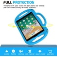 thumbnail image 6 of AVAWO Case for iPad 6th Generation Kids with Shoulder Strap, Shockproof Handle Stand Protective Case for iPad 9.7" 5&6th Gen&iPad Air - Blue, 6 of 9
