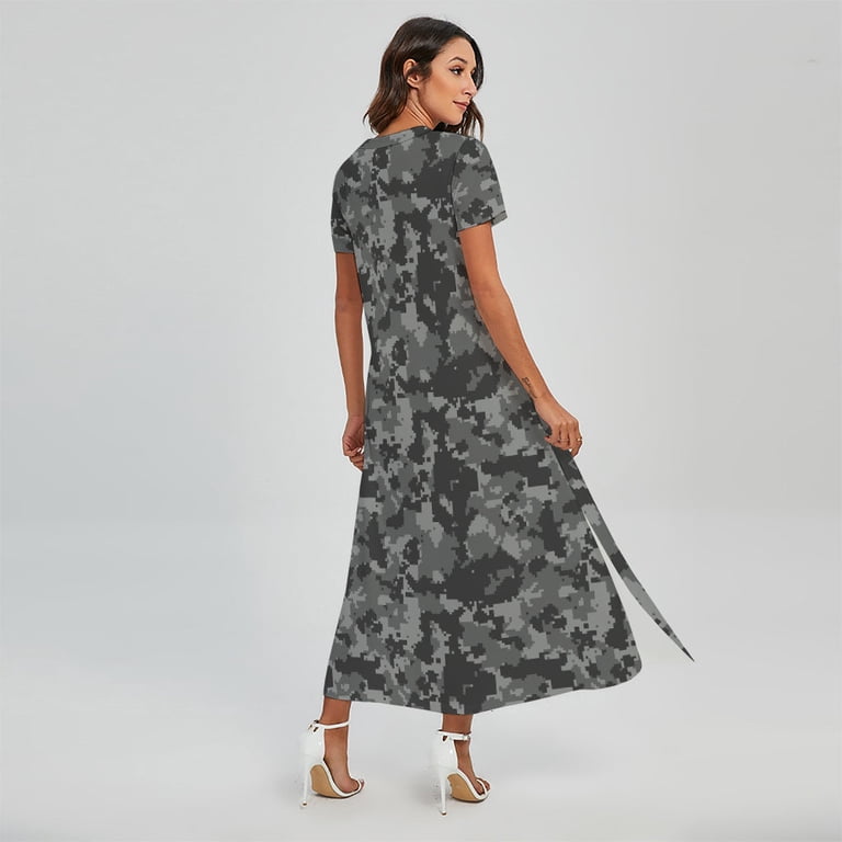 fitted lace wedding dress Amazon.com: XUGWLKJ Plus Size Dresses for Curvy Women Camouflage Maxi Dress  for Women Long Sleeve Printed Long Dresses : Clothing, Shoes & Jewelry