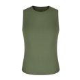 thumbnail image 3 of Chiccall Mens Quick Dry Athletic Tank Tops Summer Crew Neck Sleeveless Gym Workout Lightweight Muscle Tops Army Green XXL, 3 of 5
