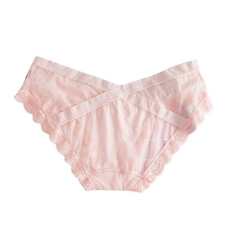 Bigersell Boy Short Underwear for Woman Clearance Plus Size Underwear Bikini Panty Style P-1402 Spandex Shaping Panties Ladies Thong Briefs High Waist Women s Bikini Panties Pink XL