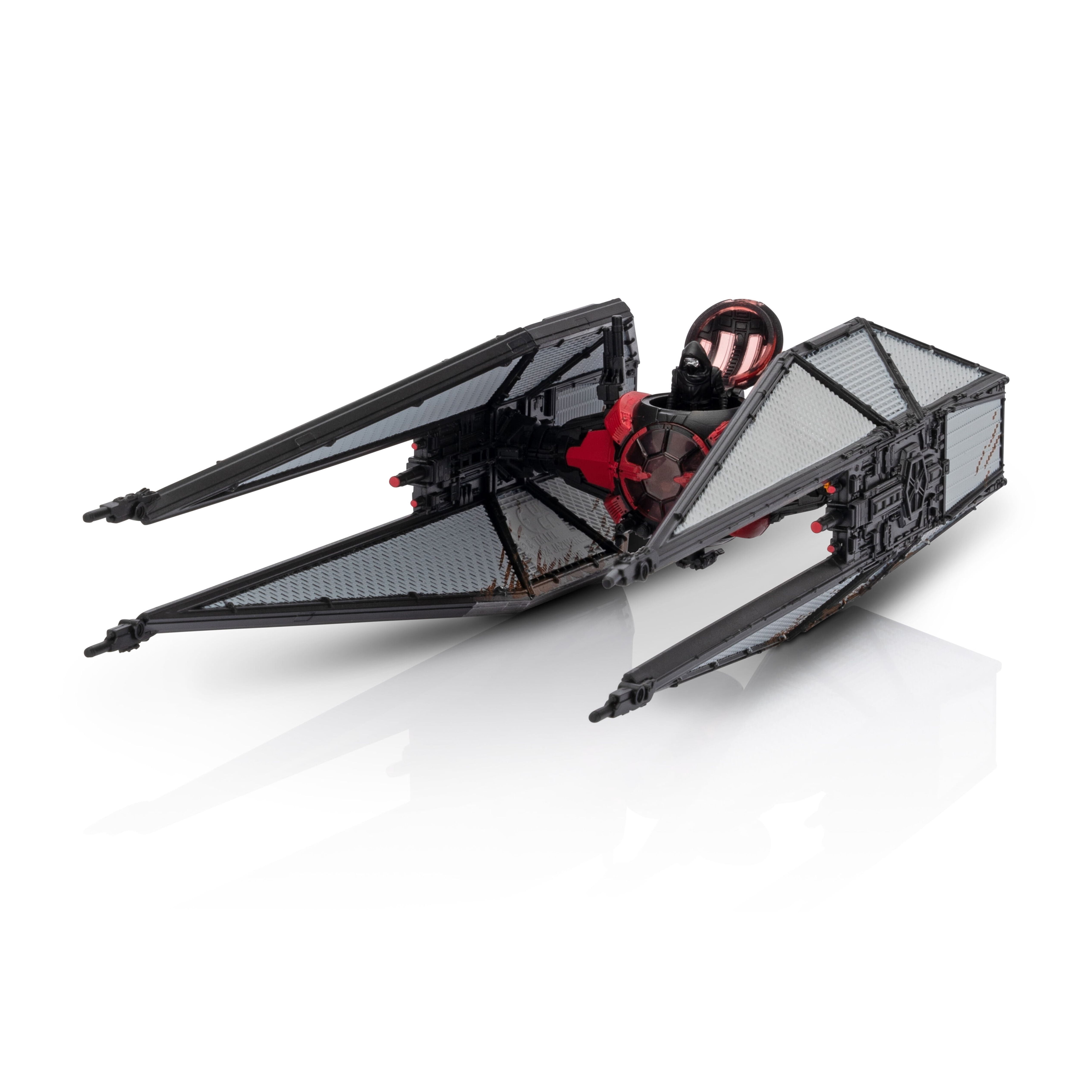 STAR WARS Micro Galaxy Squadron TIE Whisper (Destroyed) - 5 inch Rare Edition Vehicle with 1 inch Micro Figure Accessory