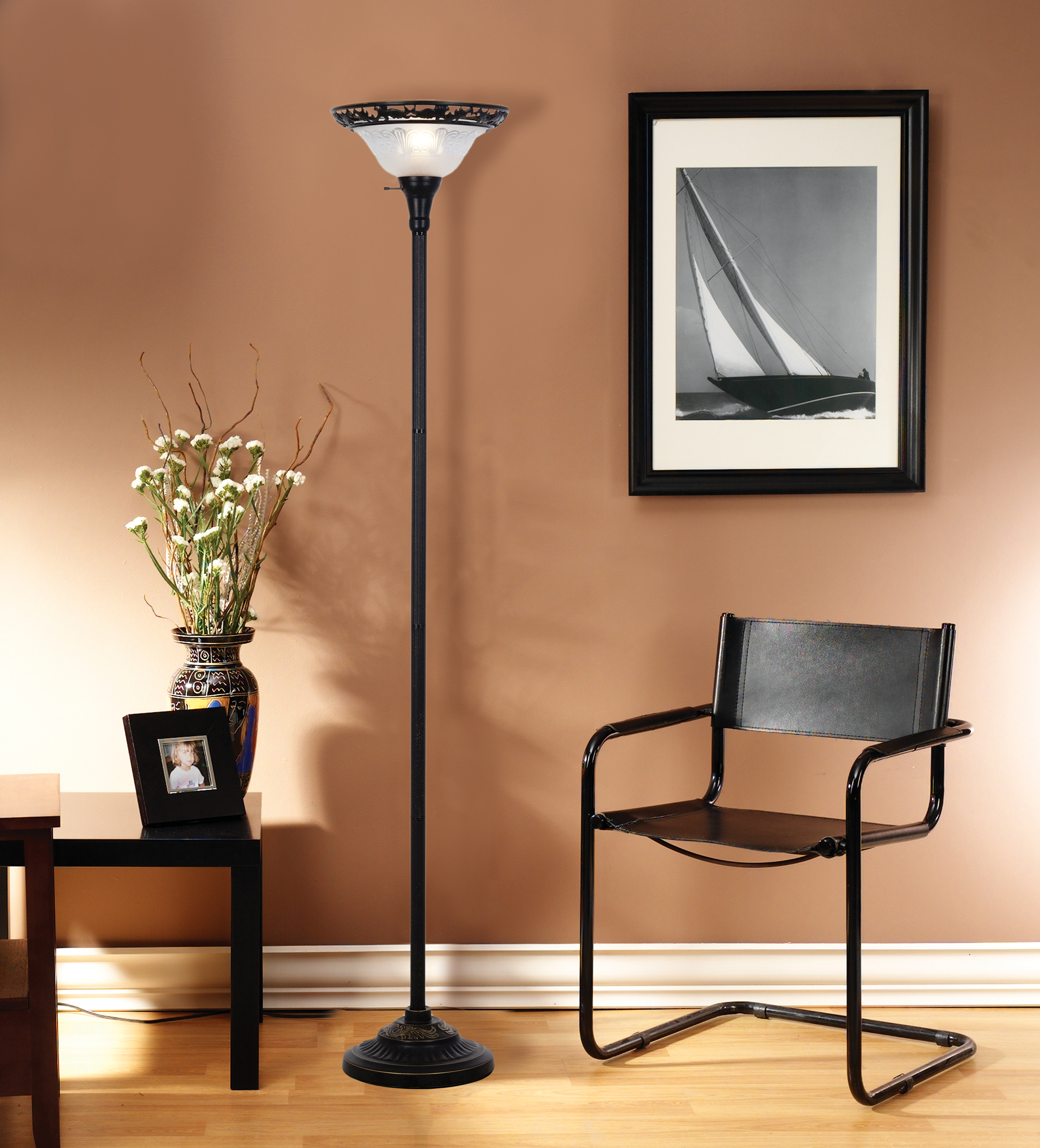 Better Homes & Gardens 70" Traditional Bronze Victorian Floor Lamp photo 6