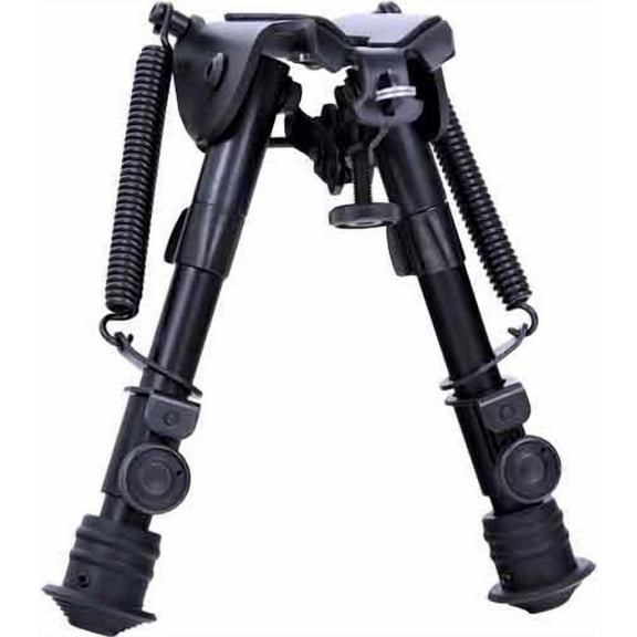 Aimtech Adjustable Heavy Duty Stud Mount Bipod, Black, 6-9in