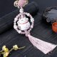 thumbnail image 1 of Bonito colgante de cerámica para coche, accesorio de decoración de interiores con forma de gato de la suerte, adornos bonitos para coche, adornos para coche, accesorios para espejo retroviso, 1 of 5