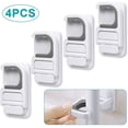thumbnail image 1 of 4 soportes para fregona montados en la pared para la puerta de la pared, pinzas para escoba y fregona, colgador autoadhesivo para escoba y recogedor, fregonas, rastrillos, organizador, 1 of 5