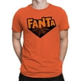 thumbnail image 2 of Officially Licensed Fanta Fantasmic Haunt Spiderweb Theme Men's T-shirt, 2 of 3