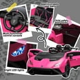 thumbnail image 5 of Track Seven 24V Kids Ride on Car, Licensed Lamborghini STO Electric Car with Remote Control, Ride on Drift Car with Foam Front Wheels, Music, 360° Spin, Max Speed 6mph, Ages 3+, Pink, 5 of 7
