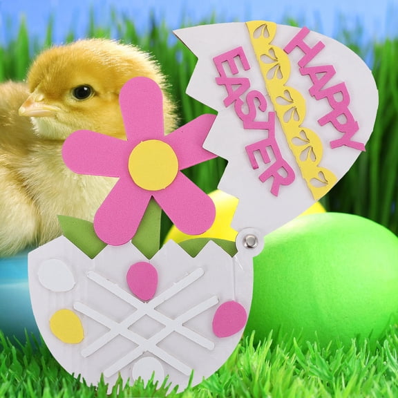 HINTRMENT Kids Craft Supplies Egg Making Kit Assorted Color 4Pcs 18x13x3cm