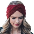 thumbnail image 3 of Moins de 10$ Casquettes de Baseball Rouges Nouveaux Bandeaux pour Femmes Filles Bandeau Croisé d'Hiver Chauffe-Oreilles Couvre-Tête, 3 of 4