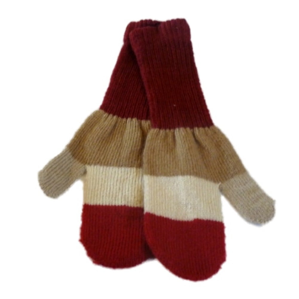 womens brown mittens