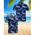thumbnail image 2 of Netecom Ginkgo Leaves Art Deco Hawaiian Shirt for Men, Vintage Style, Button Down Summer Beach Short Sleeve, S-5XL, 2 of 6