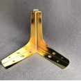 thumbnail image 2 of Patas de sofá de metal, patas de repuesto para muebles, patas doradas para sofá, triángulo resistente de 13cm, 2 of 5