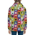 thumbnail image 6 of Naloa Colorful Bulldog Teenage Zipper Hoodie, Long Sleeve Zip Up Hoodies Casual Jackets Tops for 7-12 Years-Medium, 6 of 6