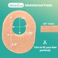 thumbnail image 4 of Welnove 42pcs Felt Callus Cushion Pads , Protects from Rubbing on Shoes, Helps Reduce and Heel Pain,Oval Shape, 4 of 7