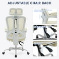 thumbnail image 7 of Ergonomic Office Chair with Footrest & Headrest – High Back Mesh Desk Chair, 90-140° Recline with Lock, 360° Swivel, Breathable Mesh for Home & Office – Heavy Duty for Men & Women, 7 of 7