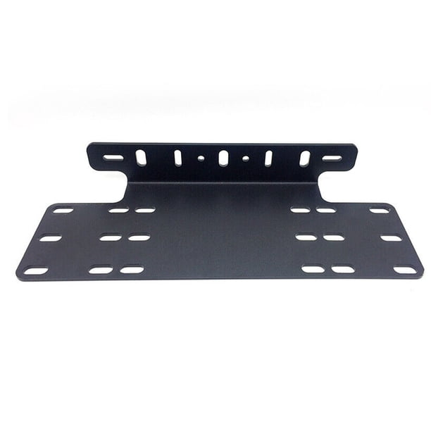 Riwesomey Soporte de montaje para placa de matrícula de parachoques delantero de coche, barra de luz LED de trabajo Universal, soportes de Automoción decorativa y accesorios