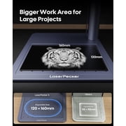 LaserPecker LP4 Dual-Laser Engraver, Portable 8K 240,000mm/Min Engraving, Auto-Switch IR/Diode for Metal/Wood/Acrylic, Smart Screen Repeat & 160x120mm Area, Basic Set