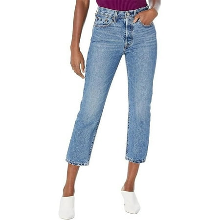 Levi's Women's Premium Medium Wash Must Be Mine 501 Cropped Jeans Medium Wash 29W x 26L