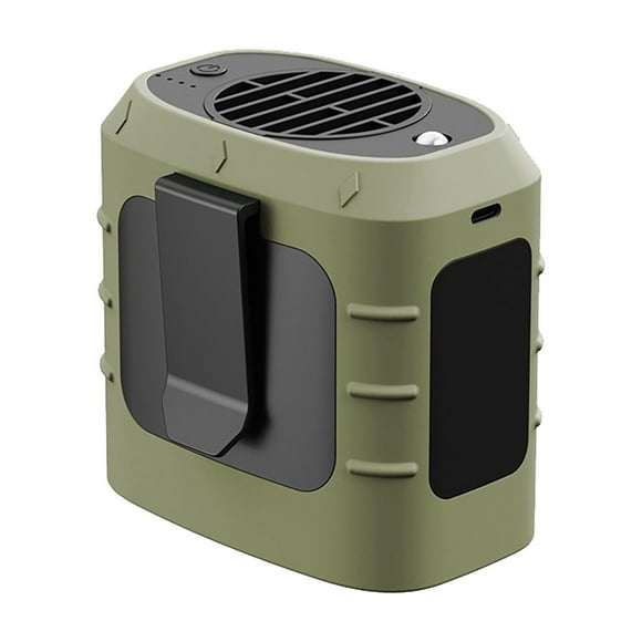 Ventilador de cintura personal de 8000 mAh con batería, 3 velocidades, portátil, recargable, para