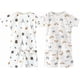 thumbnail image 1 of Conjunto de pijama de 4 piezas para bebé y niño pequeño, conjunto de pijama corto de algodón, 1 of 5