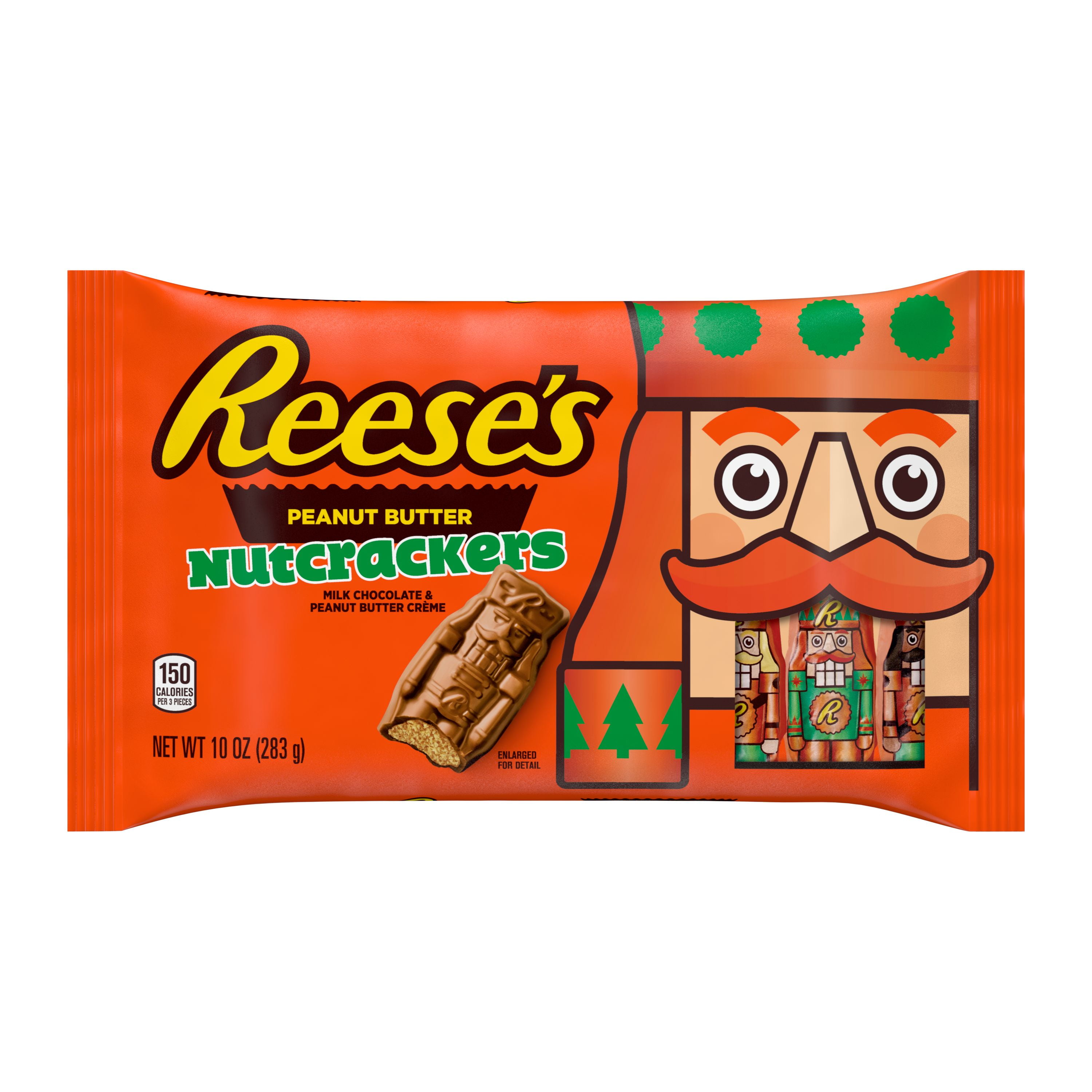 REESE'S, Milk Chocolate Peanut Butter Filled Nutcrackers Laydown Bag