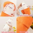 thumbnail image 3 of Cute Carrot Rabbit Plush Toy Stuffed Creative Into Fruit Transform Cuddly Bunny Doll Birthday Gift, 3 of 8
