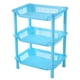 thumbnail image 1 of Elegante estantería de tres niveles en color azul para almacenamiento en el baño y la cocina, 1 of 5