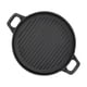 thumbnail image 1 of Plancha De Hierro Fundido, Sartén Reversible De Doble Acanalada Redonda De Hierro Fundido Para Estufa Eléctrica De Gas, 1 of 7