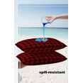 thumbnail image 5 of Classic Red and Black Grid Lattice Outdoor Pillow Covers Set of 2,Decorative Waterproof Throw Pillow Case,Farmhouse Buffalo Checker Plaid Cotton Linen Soft Cozy Cushion Pillowcases, 5 of 7