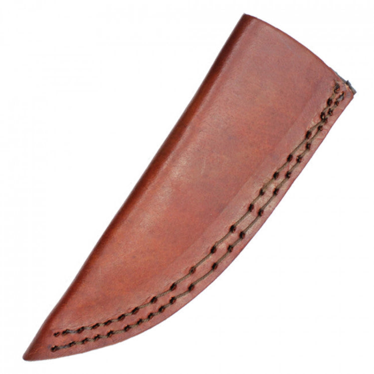 SANZ 7 Inch Fixed Blade Damascus Knife With Stag And Wood Handle Brass Pins Leather Sheath Outdoor Hunting Utility Knife