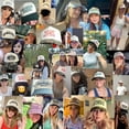 thumbnail image 5 of HEAVEN MADE 3D Embroidered Trucker Hat Vintage Color Block Baseball Cap Adjustable Unisex Snapback Gratitude Gift, 5 of 5