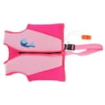 thumbnail image 3 of Chaleco de natación para niños rosa de neopreno EPE suave y resistente al desgaste, alta seguridad, buena flotabilidad, evita rozaduras, chaleco de natación para bebés con silbato S, 3 of 14