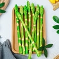 thumbnail image 3 of Cheers US 5Pcs Artificial High Simulation Asparagus Asgus Display Artificial Simulation Asparagus Model,Fake Vegetable Fruit Ornament, Shop Display, Cabinet Kitchen Home Decoration, 3 of 7