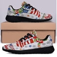 thumbnail image 3 of We Wish You Ameri ChriStas American flag Shoes Sneakers Black Size 8, 3 of 7