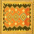 thumbnail image 1 of Ahgly Company Indoor Square Oriental Yellow Traditional Area Rugs, 8' Square, 1 of 4