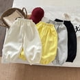 thumbnail image 6 of kpoplk Boys Cargo Pants Cotton Casual Pants Elastic Waist Hiking School Uniform Sweatpants Joggers(Beige,3-4 Y), 6 of 7