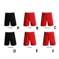 thumbnail image 2 of Polyester Men Basketball Pant Portable Replacement Solid Color Sweat Fast Drying Boys Shorts Absorbent Drawstring Football Short Clothing Black 3XL, 2 of 7
